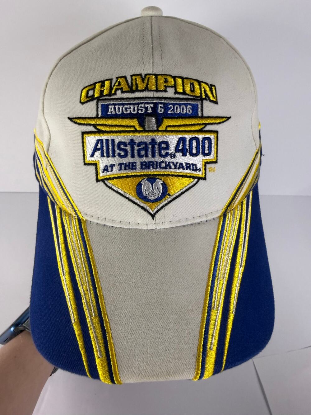 NASCAR Allstate 400 At Brickyard 2006 Hat Vintage Racer Strap Indie Speedway